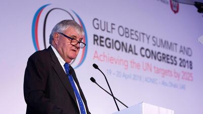 The global approach to tackling obesity must improve, said Professor Ian Caterson, lead researcher for the Action 1O report. Leslie Pableo for The National