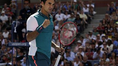 Roger Federer only needed three sets to defeat Philipp Kohlschreiber and advance to the last-16. Elsa / Getty Images