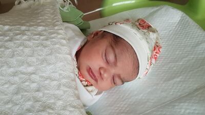 The first newborn at Danat Al Emarat Hospital was the daughter of Syrian man Kamal Sayyah, arriving at 4.29am on Eid Al Adha.