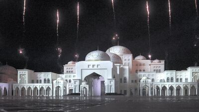 The opening ceremony of Qasr Al Watan.