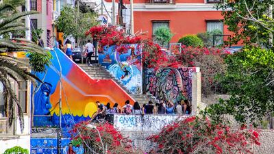 Street art in Barranco, Lima, Peru. Kalpana Sunder
