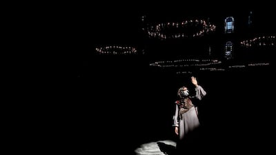 A tourist wearing a protective face mask walks inside the Hagia Sophia Museum in Istanbul. AFP