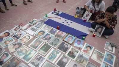Central American mothers demonstrate in Mexico City to demand justice for their children who have disappeared during their transit through Mexico to the US. EPA