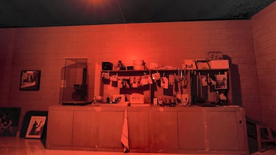 A recreation of Ramesh Shula's darkroom. Chris Whiteoak / The National