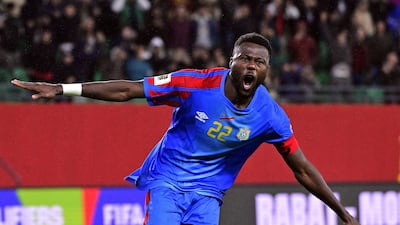 Democratic Republic of Congo's Chancel Mbemba celebrates after scoring the winning penalty against Nigeria in the World Cup qualifier in Rabat. Reuters