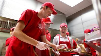 Five Guys will open this spring in Marina Mall, Abu Dhabi. Courtesy Five Guys