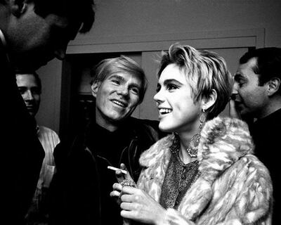 Andy Warhol stares at Edie Sedgwick, who he filmed for his 1965 film Poor Girl Rich Girl. Courtesy Andy Warhol