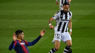Ronald Araujo, 6 – He made an important intervention to snuff out a threaded Dani Gomez pass intended for Roger with Levante charging forward on the counter, but otherwise it was a relatively quiet night for the defender. AFP