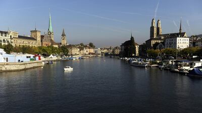 The Swiss franc's gains against the US dollar has made Zurich the sixth most expensive city globally for the ultra wealthy. Photo: AFP
