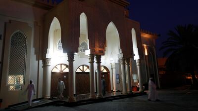 Muslims attends early morning prayers on the first day of Ramadan in Dubai. Satish Kumar / The National