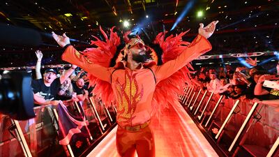 Seth 'Freakin' Rollins makes his way to the ring for his match against Riddle.