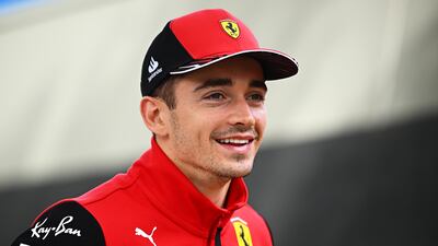 Ferrari driver Charles Leclerc in the paddock during previews ahead of the F1 Grand Prix of Australia. Getty