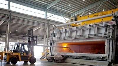 EGA, earlier in the week received its first shipment of bauxite from Guinea. Courtesy Mubadala