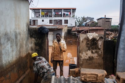 The aftermath of torrential rain in Kinshasa, Democratic Republic of Congo, a nation which opposed the accord passed at Cop15. AP