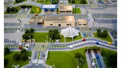 A model, at Marina Mall, of Traffic City. Lauren Lancaster / The National