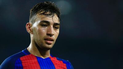 Barcelona forward Munir El Haddadi looks on during the second leg of the Spanish Super Cup football match between FC Barcelona and Sevilla FC at the Camp Nou stadium in Barcelona on August 17, 2016. Pau Barrena / AFP