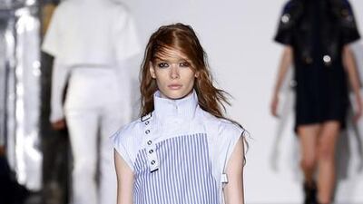 The Diesel Black Gold SS16 show during New York Fashion Week on Tuesday. AFP