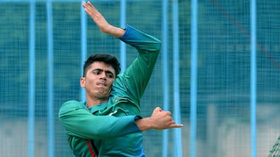 Mujeeb Ur Rahman is one of the young stars of the Afghanistan team competing in the Asia Cup. AFP Photo