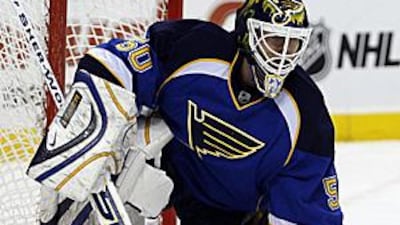 The St Louis Blues' Chris Mason has been in impressive form in goal of late.