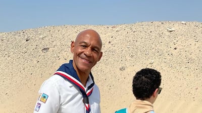 Melvyn Downes also serves as a Boy Scout leader in Dubai. Courtesy: Melvyn Downes