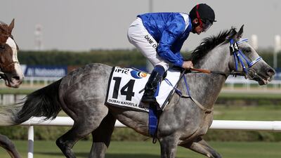 AF Mathmoon during the Dubai Kahalya Classic in 2016. AFP