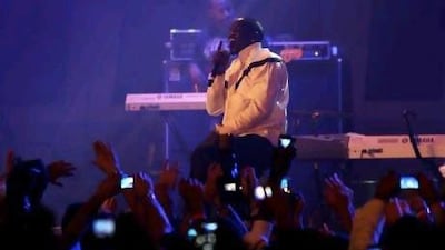 Akon performing in Dubai - he is just one of the many western musicians collaborating with Bollywood artists. Pawan Singh / The National