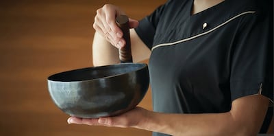 Sound healing can help calm the nervous system. Photo: Emirates Palace Mandarin Oriental