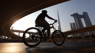 Dubai is pressing ahead with plans to boost connectivity, reduce reliance on cars and create more cycling and walking routes. Chris Whiteoak / The National.