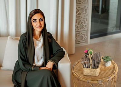 Lamis Al Hashimy’s company, Palmade, manufactures more than 70,000 pieces of environmentally friendly cutlery a day. Photo: Lamis Al Hashimy