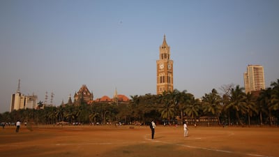 The Rajabai Tower, overlooking the Oval Cricket Ground, is a Porbunder stone structure that merges the genres of Victorian, Gothic and Islamic architecture.