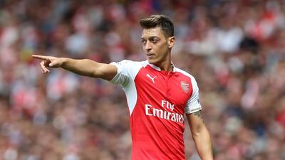 Mesut Ozil shown during a Premier League match against West Ham in August. David Klein / Sportimage / Cal Sport Media / AP / August 9, 2015