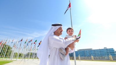 Sheikh Abdullah bin Zayed, Minister of Foreign Affairs, attends the ceremony at the ministry in Abu Dhabi. Wam
