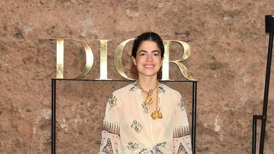 Blogger Leandra Medine attends the Christian Dior Cruise 2020 show in Marrakech. Getty Images