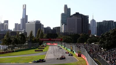 Felipe Nasr of Sauber leads Daniel Ricciardo of Red Bull Racing at the Australian Grand Prix in Melbourne on Sunday. Nasr finished fifth and Ricciardo sixth. Clive Mason / Getty Images