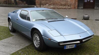 A 1972 Merak. Only 1,820 cars were produced over 11 years. Photos courtesy Maserati