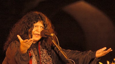 Parveen perfoms during the Sufi Music Festival at Old Fort, in October 2007 in New Delhi, India. Getty Images