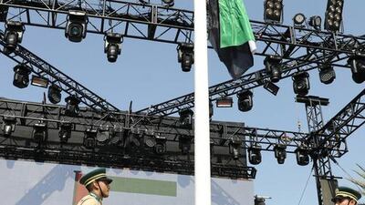 Sheikh Mohammed bin Rashid marks flag day by raising the UAE flag on a 12-metre flagpole with the national anthem playing in the background.