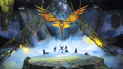 Toruk – The First Flight begins a 12-day run at Dubai World Trade Centre. Photo: Errisson Lawrence Costumes: Kym Barrett © 2015 Cirque du Soleil