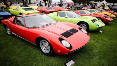 A 1969 Lamborghini Miura P400 at The Quail. Michael Fiala / Reuters