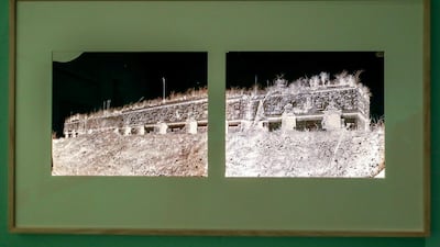 Desire Charnay (1828-1915). The Governor's Palace, Uxmal, Yucatan, Mexico, June 1860. Two collodion glass-plate negatives. Paris, Musee du quai Branly - Jacques Chirac. Victor Besa / The National