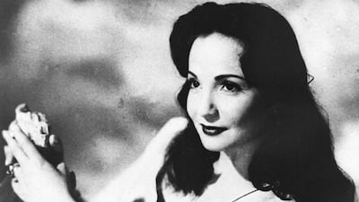 Popular Egyptian singer and actress Shadia in the early 1950s. AFP