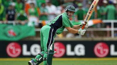 Niall O'Brien played a match-winning innings for Ireland against Pakistan in the 2007 World Cup. Paul Gilham / Getty Images