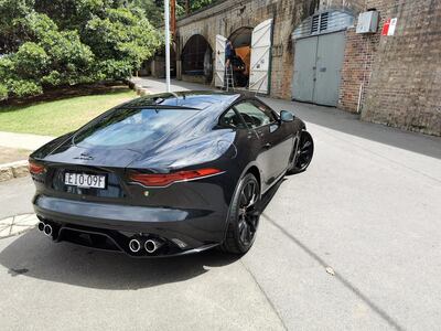 The Jaguar F-Type R Coupe goes from 0 to 100kph in 3.7 seconds, and has a top speed of 300kph