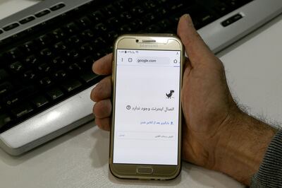 Iranians are facing an internet blackout. AFP