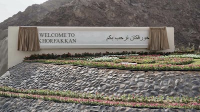 Motorists driving along Sharjah - Khor Fakkan Road will be greeted by this sign when crossing to the East coast. Wam