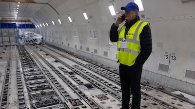 On board is Jeremy Instone, the owner of Instone Air, the company that builds and leases a fleet of specialist horse stalls for air freight.