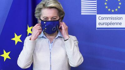 European Commission President Ursula von der Leyen defended the EU's vaccination campaign. EPA