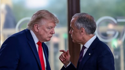 Canadian Prime Minister Mark Carney during a meeting with US President Donald Trump in Evian-les-Bains, France in June. Reuters
