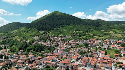 Aerial view of Bosnian pyramid in Visoko, Bosnia and Herzegovina. Reuters