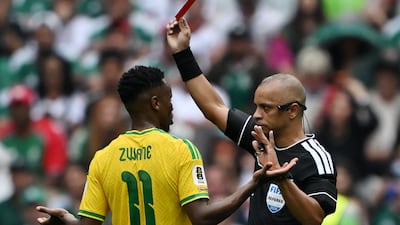 Brazilian referee Wilton Sampaio became one of the tournament's first viral figures thanks to three video-assisted dismissals in the Mexico-South Africa match. AFP